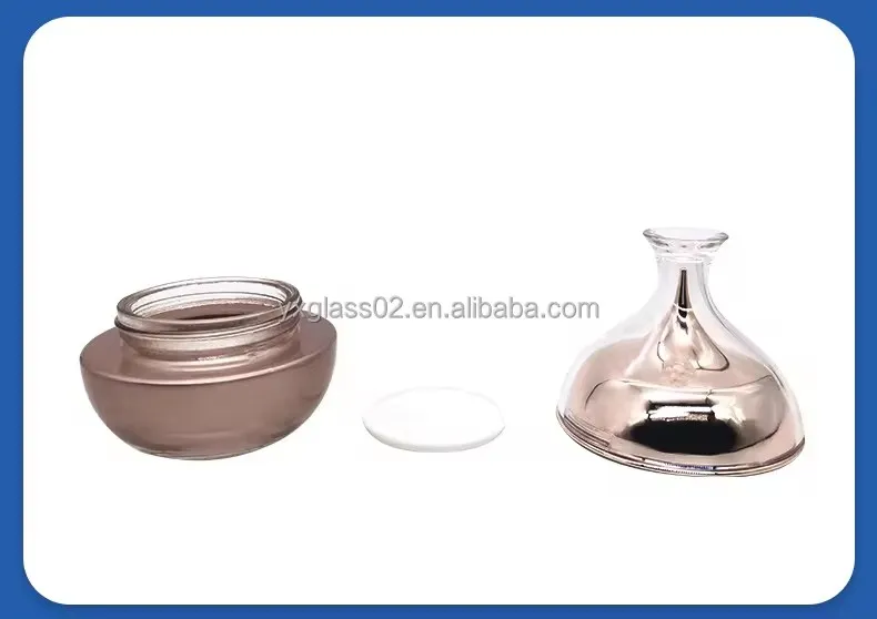 OEM 30g50g40ml60ml100ml120ml cosmetic pump container lotion toner serum cosmetic skincare luxury packaging glass set details