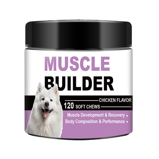 OEM/ODM Muscle Dog Power Chews High Protein Dog Food Health Supplement  for All Breeds & Ages Dog Protein Powder