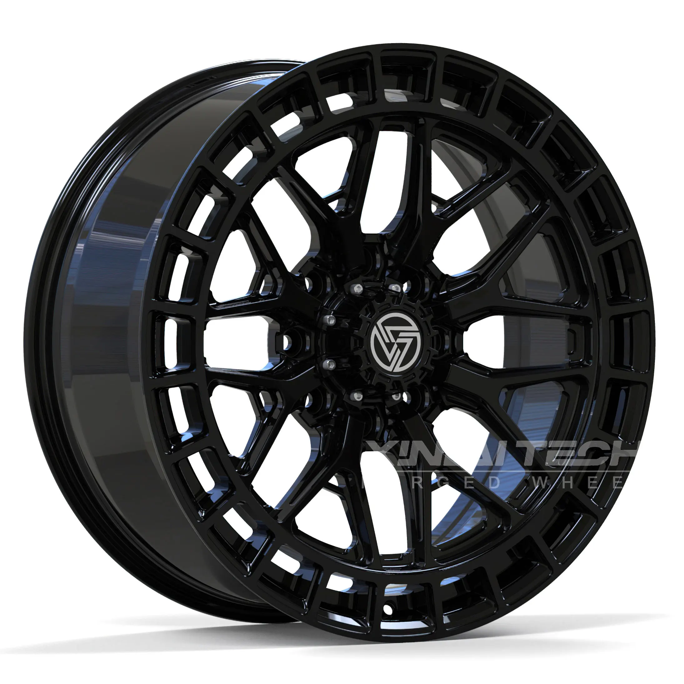 XL Custom 1-Piece Monoblock Deep Dish Concave Forged Wheels Gloss Black Rims for Dodge Charger Challenger Ford F150 RAM - Image 2