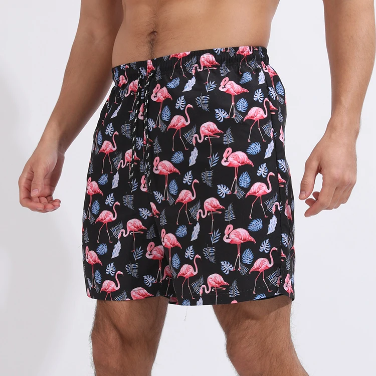 Summer Elastic Waist Custom Mens Swim Shorts Running 100% Polyester Swim Trunks Mesh Beach Shorts For Men300_voghion.com