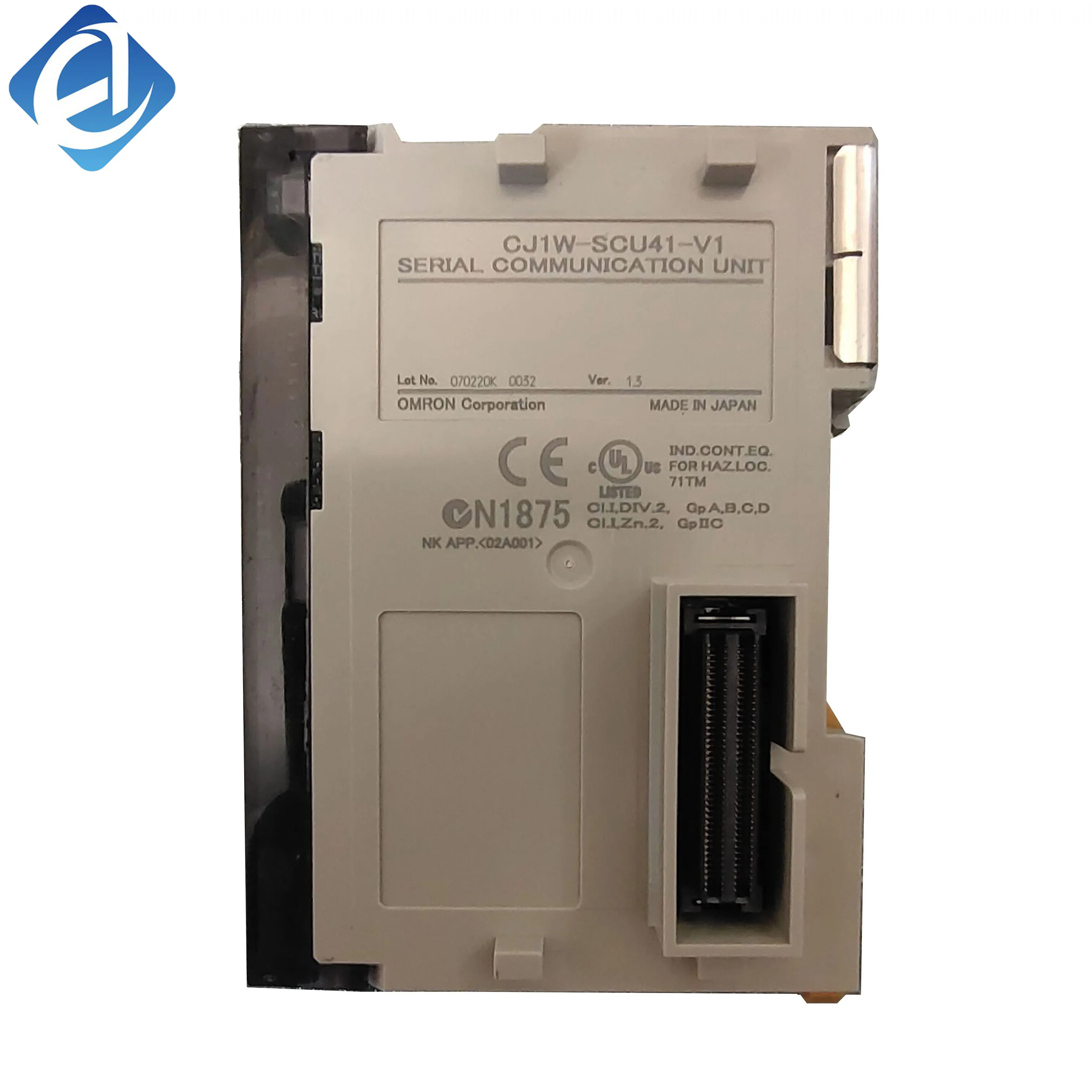 New Original CJ1W-SCU41-V1 Omron CJ1W series serial communication module, compatible with CJ1 series PLC for serial communication expansion and data transmission in industrial automation systems.