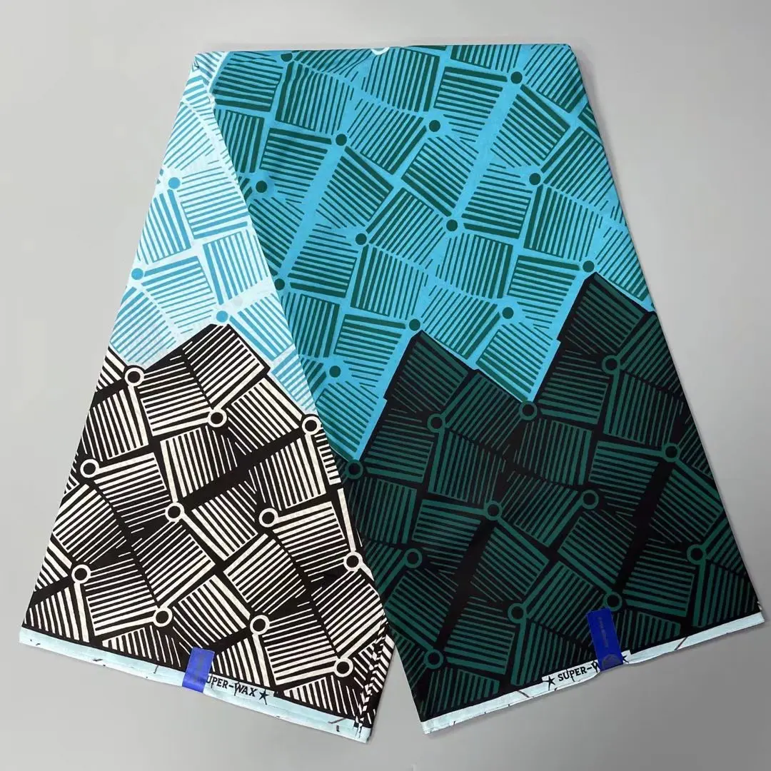 Оптовая продажа, Африканские Восковые принты, новейшая 100% хлопковая восковая ткань, 6 ярдов для свадебной церемонии