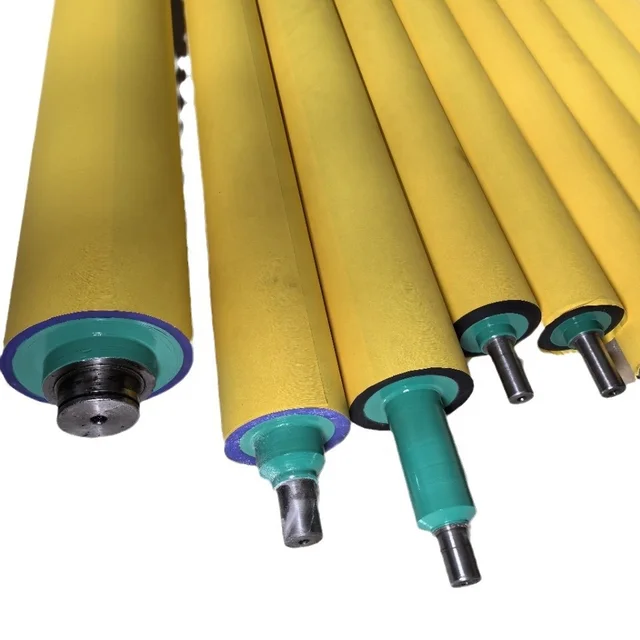 Ink Alcohol-Free/Dampening Rollers for Roland 700 Printing Presses Wear Resistant Steel+ Nbr Rubber Covering Cutting Service