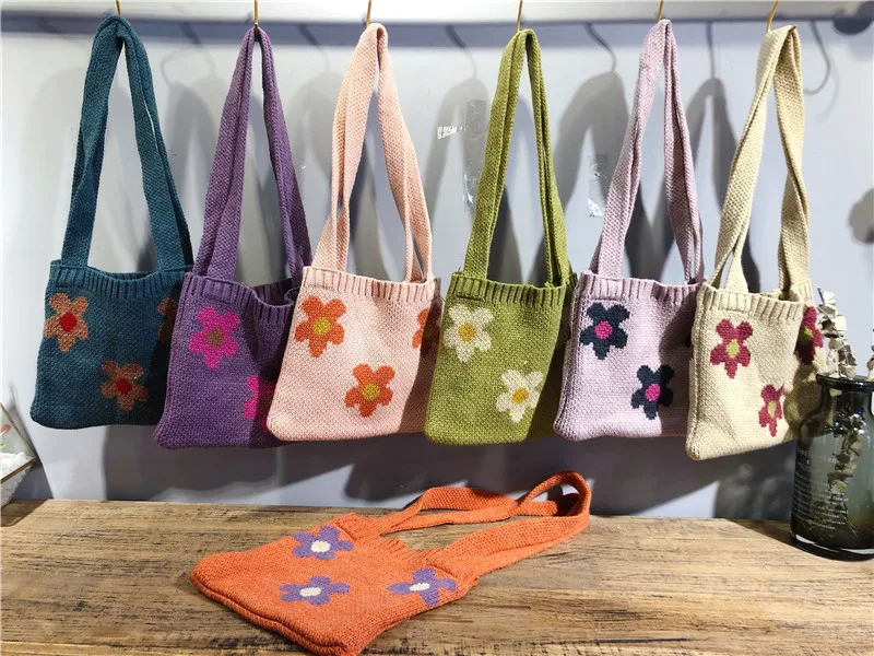 Mini Knit Tote Bag