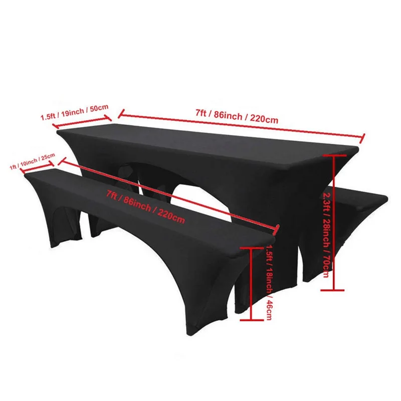 Stretch Spandex Beer Table Cover Bench Cover for Rectangle Beer Table and Bench in Germany