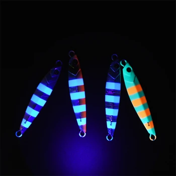 RUNTOO 40g 60g Slow Pitch Switch Jig Bionic Lead Bait Saltwater Jigging Lures Luminous Metal Jig – Metal Jig – view 3