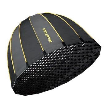 NiceFoto LED-70cm Light Parabolic Photography Softbox with Grid for Video Shooting