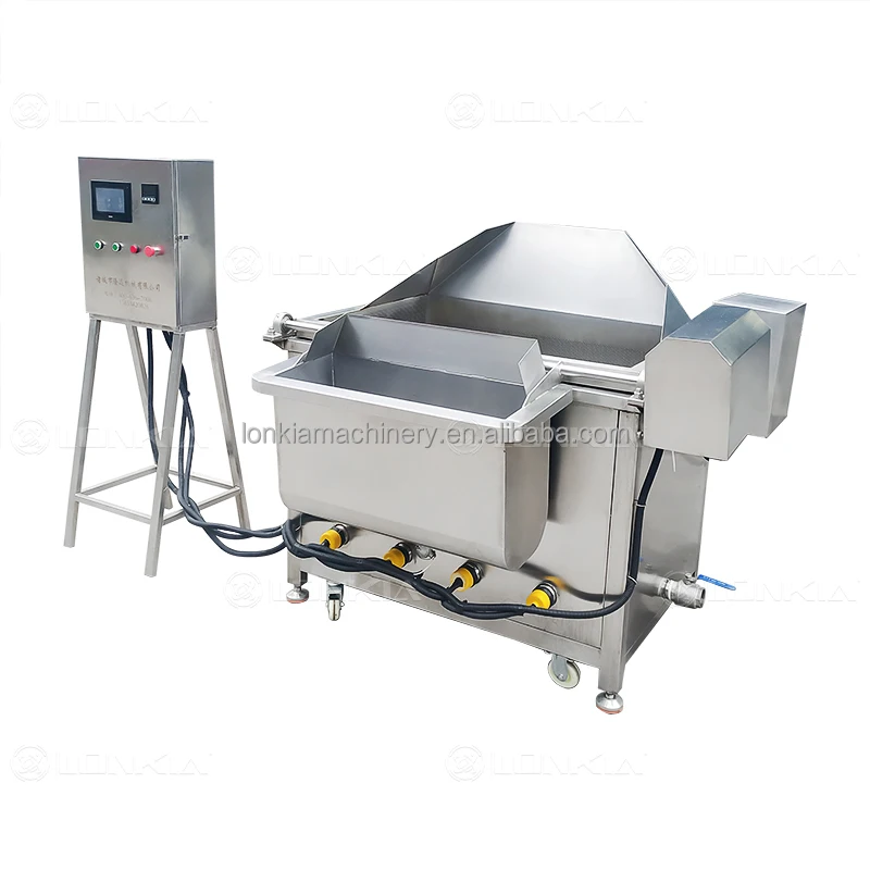 Large Scale Frying Complete Pork Skin Frying and Snack Production Line for Large-Scale ...