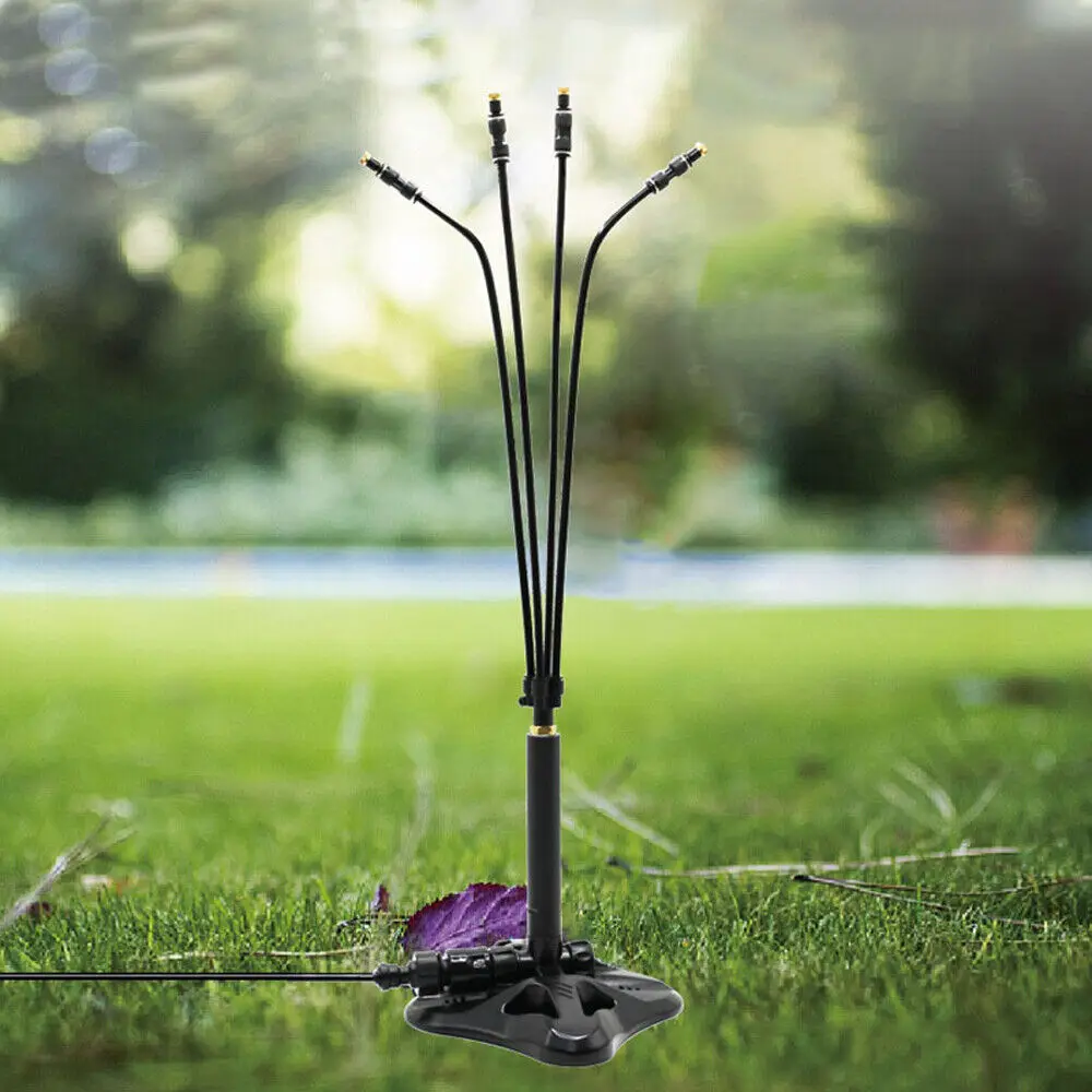 Misting Cooling System 8 M Water Hose 4 Mist Nozzles For Gastanding