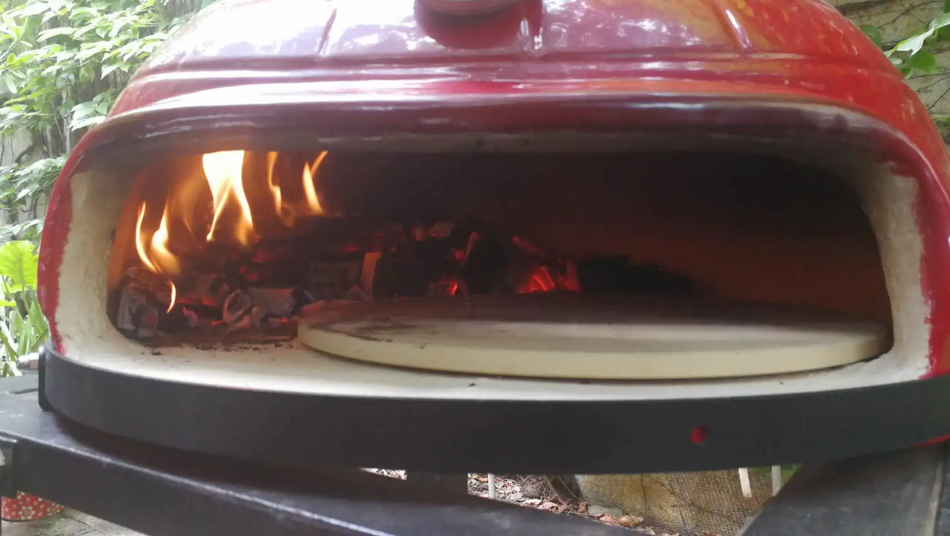 KIMSTONE 21 Inch Mini Outdoor Garden Portable China Wooden Burning Charcoal Pizzaofen Brick Pizza Oven Wood Fired Grill for Sale - Image 6