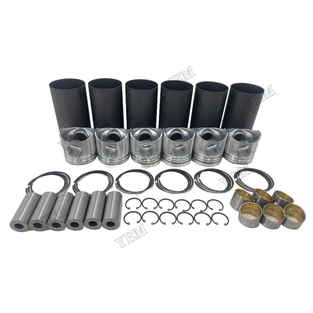 6D108 Cylinder Liner Kit Fits for Komatsu Industrial Engine Parts 3