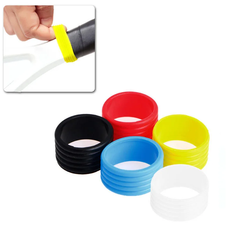 Customized Logo High Quality Silicone Overgrip Silicone Tennis Racket Grip Rings Paddle Silicone Grips