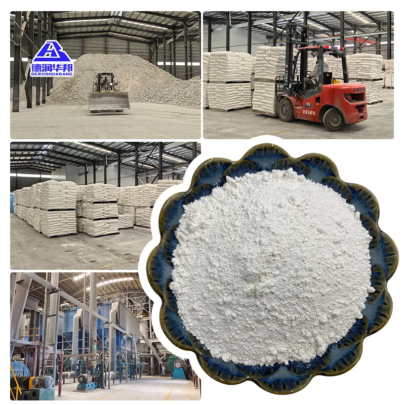 Fine Wollastonite Powder for Fire-Resistant Filler in Construction Coatings Rubber Plastics Ceramics Friction Materials