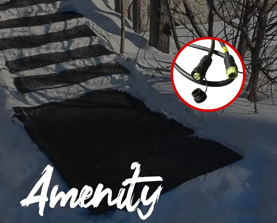 Hot Selling Walkway And Driveway Rubber Ice Snow Melting Heating Mat
