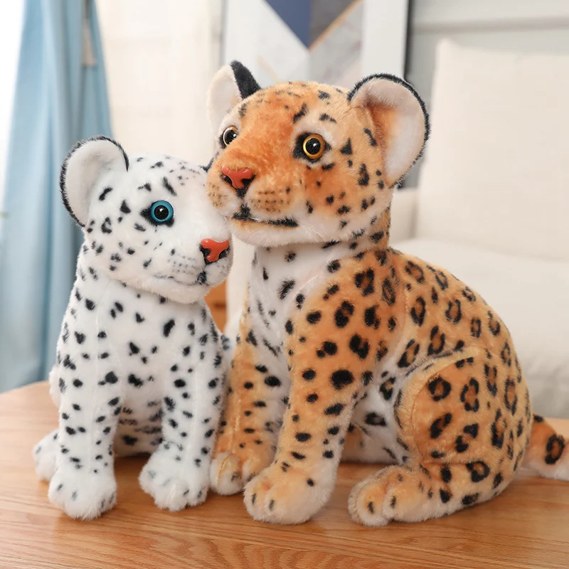 Simulierter Leopard Plüschtier – Kuscheliger Stoff-Leopard Als Süße Dekoration Oder Spielgefährte