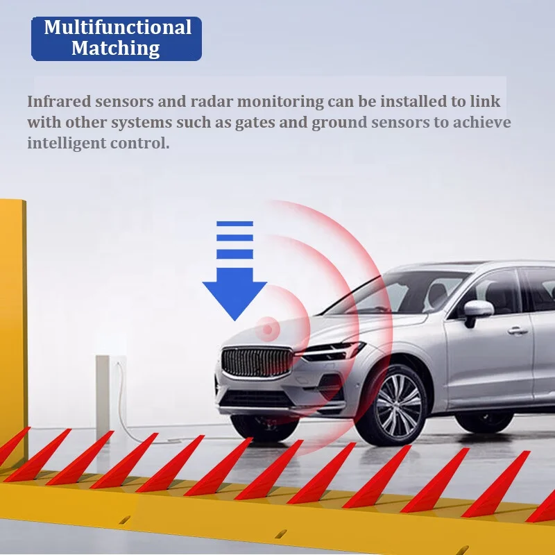 Spiked Tire Killer Automatic Remote Control Qigong Hydraulic Tire Killer Road Blocker Aluminum Alloy Tire Spikes for Vehicle
