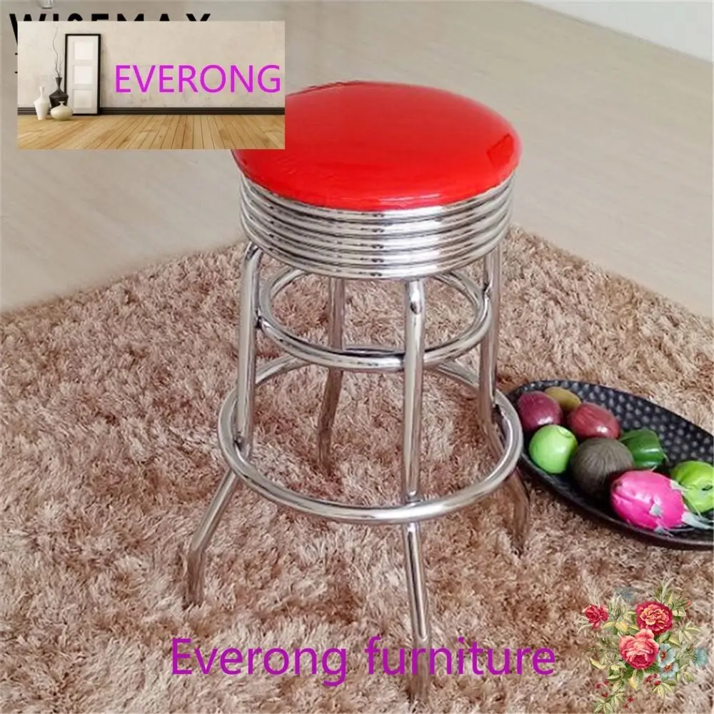 Американский стиль Лидер продаж барный стул из нержавеющей стали промышленный ресторанный металлический каркас с кожаной