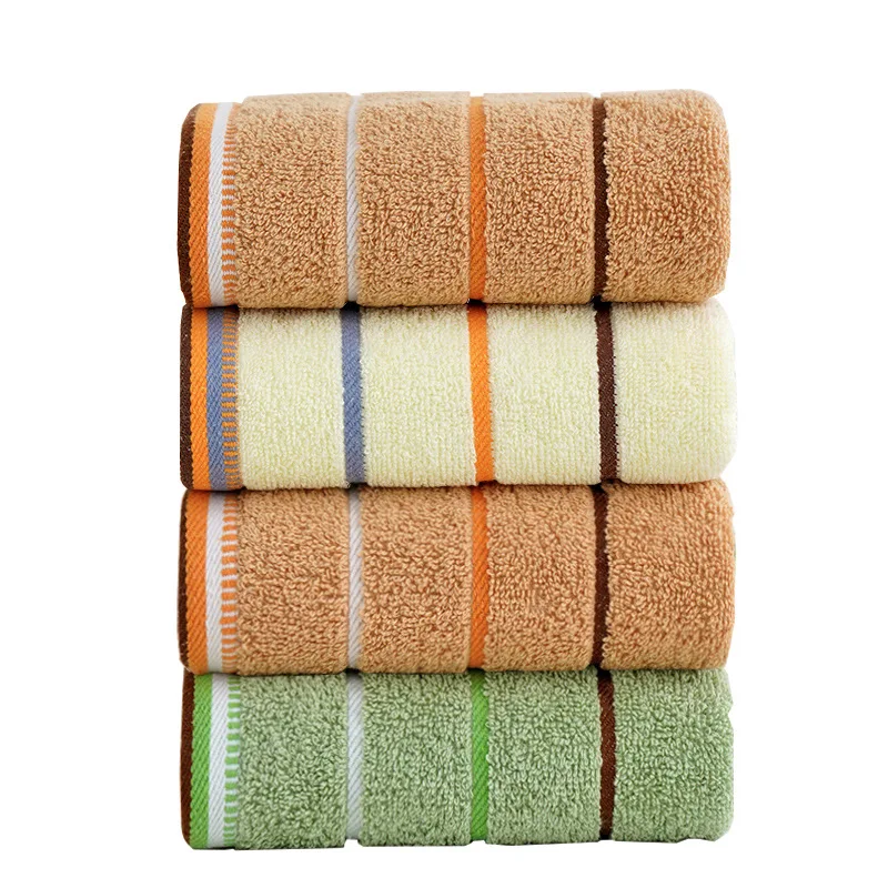 factory direct sales customized home-hotel Wholesale Cotton Towels Absorbent Thickening Soft Plain Color Household Wash Towels