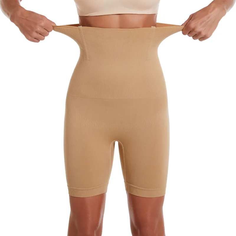 Hot Sale Comfortable High Waist Mid-Thigh Bare Buttocks Body Shaper Panties Shapewear Butt Lifter Seamless Underwear
