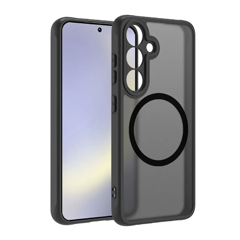 product laudtec translucent frosted phone cases back cover shockproof magnetic mobile case customized for samsung z flip7 fold7 sjk1066-7