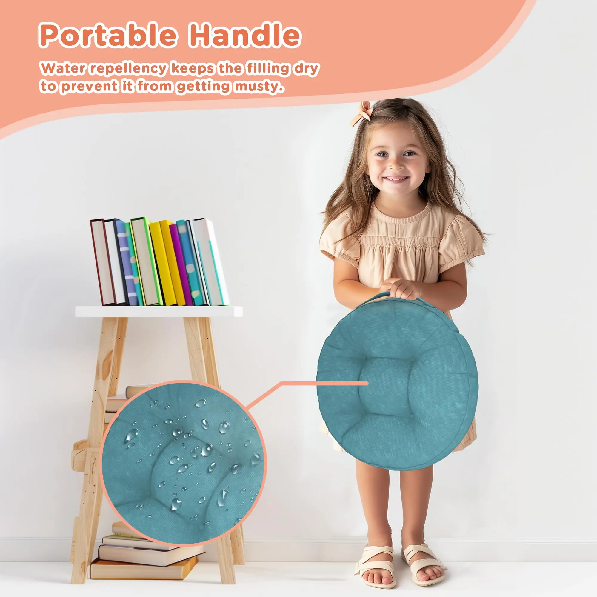 Colorful Premium Grade Outdoor Chair Pad Cushions Seat Perfectly Waterproof Pad to Fit All Chairs with Memory Foam Filling