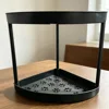 [Tube en plastique] Sans roues - Double couche - Noir brillant
