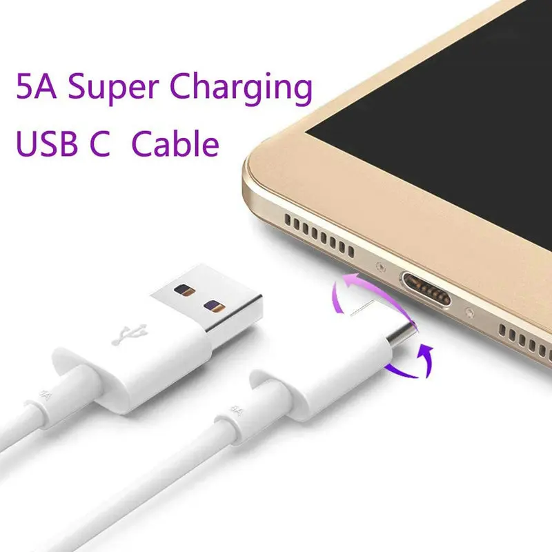 5A Мобильный USB кабель для мобильного телефона зарядное устройство Универсальный зарядный Дата-кабель для быстрой зарядки для IOS и Android типа C