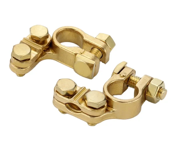 
 Заводские латунные и медные клеммы для аккумуляторов, разъем, положительные и отрицательные клеммы для автомобильных аккумуляторов  