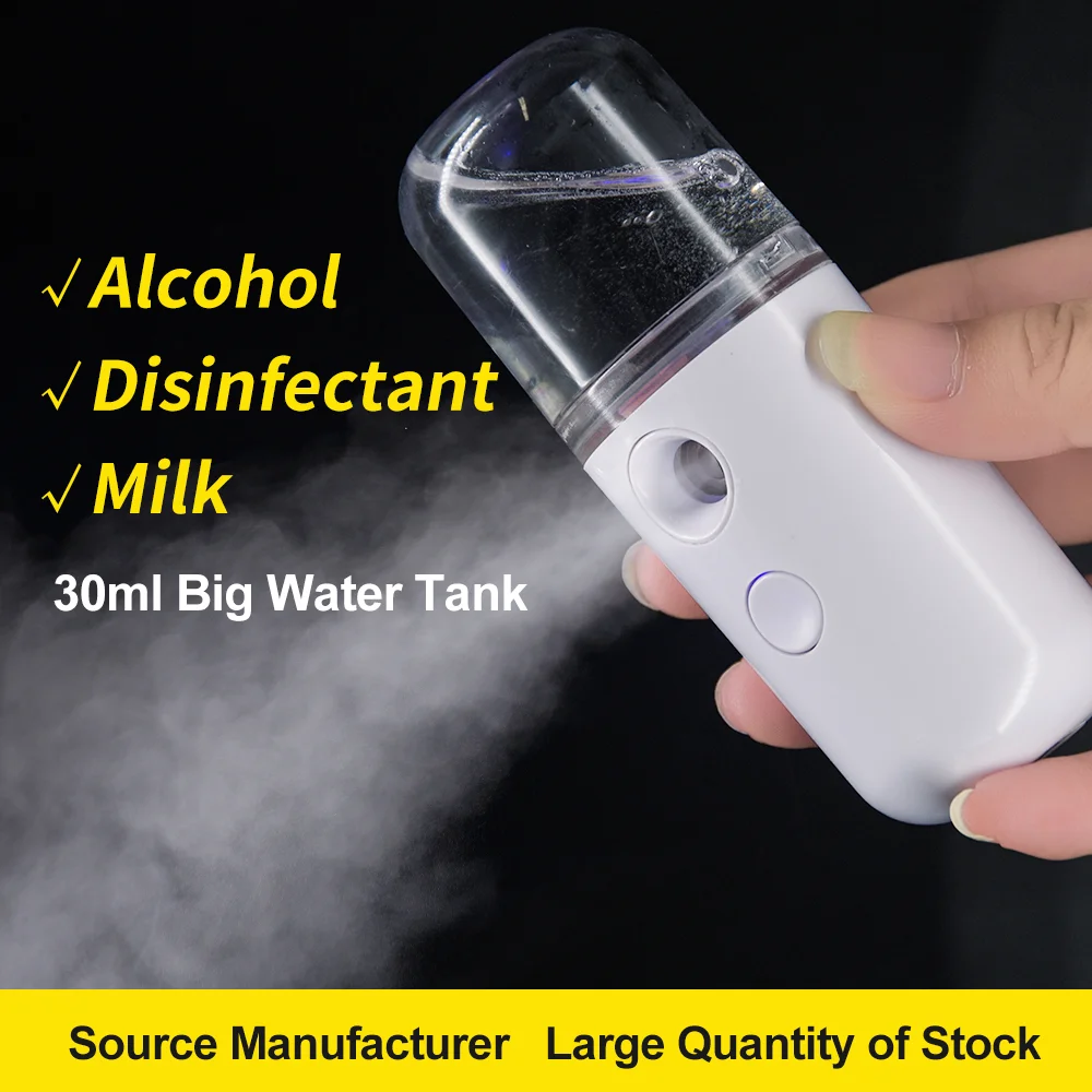 Mini Portable Mister Fogger Water Mister Spray Bottle Moisturizing Skin