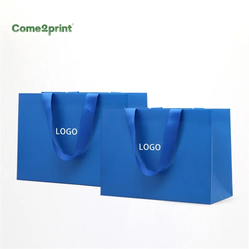 Custom Branded Logo Luxury Paper Clothing Packaging Gift Shopping Bag