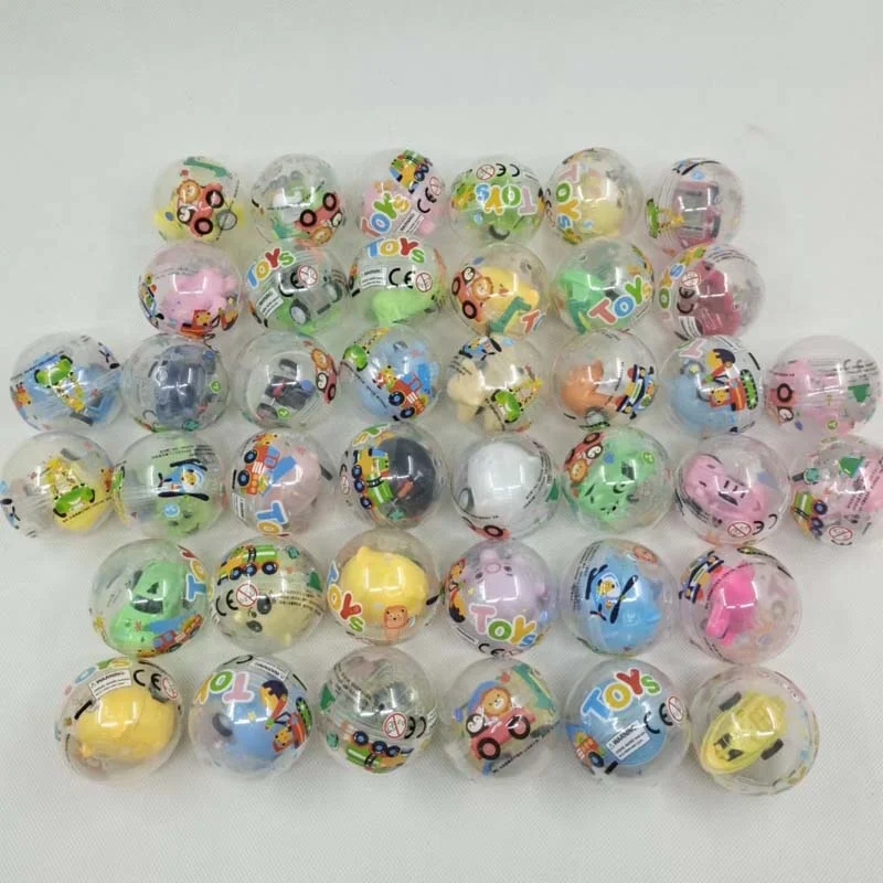 50mm Transparent Capsule Shell for Mini Unisex Small Car Toys Promotional Toy Balls Various Mixed for All Sizes