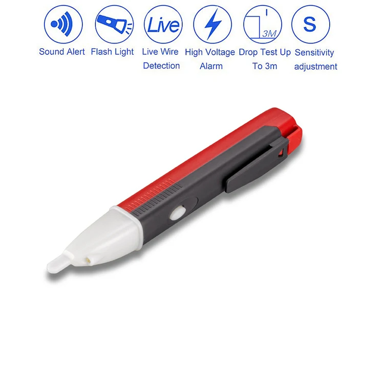 12~1000V Non-Contact Voltage Detector Pen Chuiouy Multi-function AC Voltage Detector Sound/Light Alarm AC 12~1000V Non-Contact Voltage Detector Pen Chuiouy Multi-function AC Voltage Detector Sound/Light Alarm AC