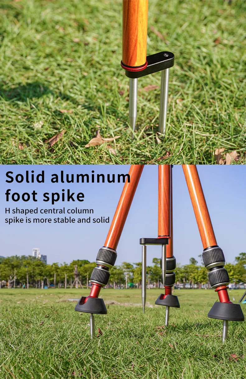 Camping Table Tripod With Round Tray for Outdoor Camping