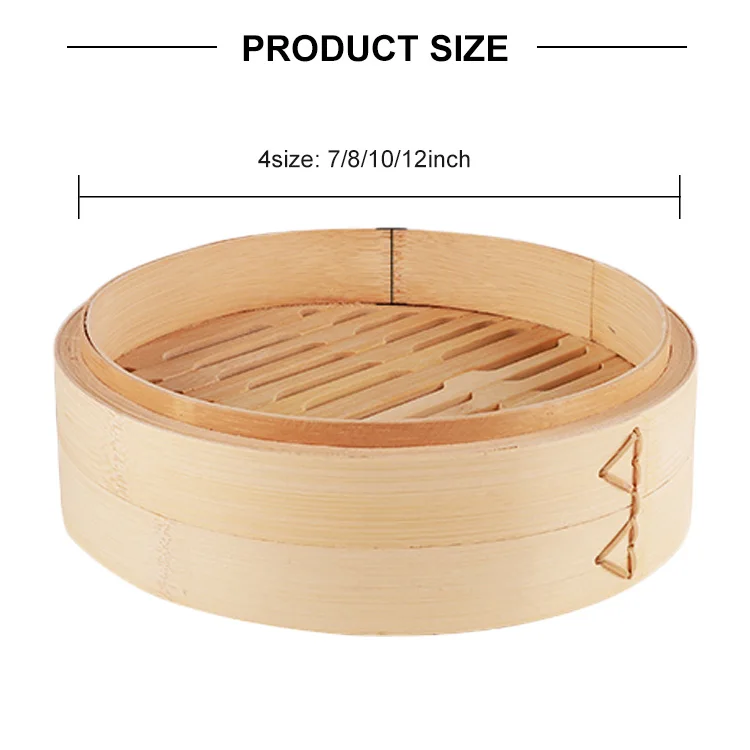 Dim Sum Mini Bamboo Steamer 3oz Dia2.8in H1.9in 10 Pcs Per Pack Buy