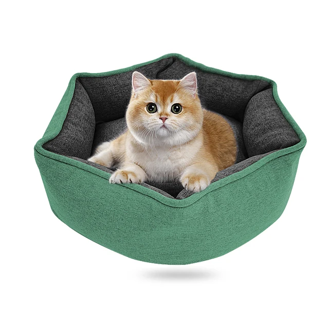 Hot Selling Custom Pet Bed Luxurious Hexagonal Design with Removable Foam Comfortable and Stylish