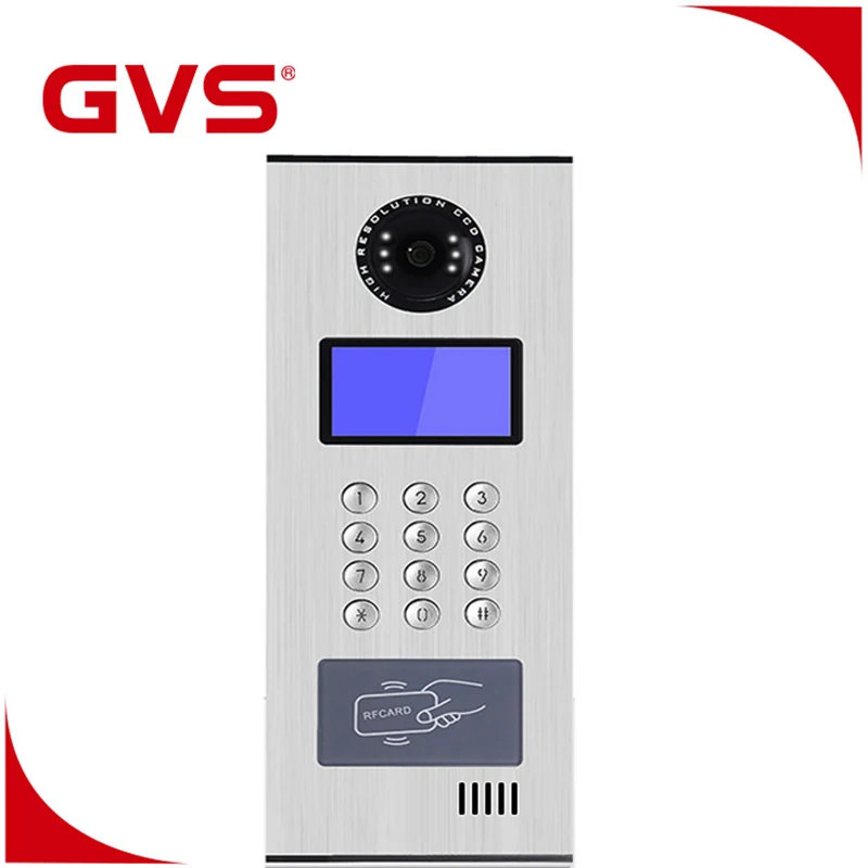 Security IP Intercom Camera Video Door Phone for Apartment Building With GVS App Doorbell Support KNX Control