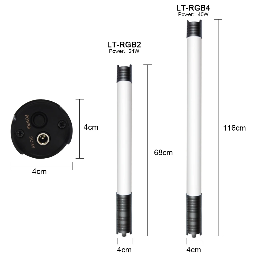 Yidoblo Multicolor Tube RGB Handheld LED Video Light App Controlled LED Handheld Light Stick for Party
