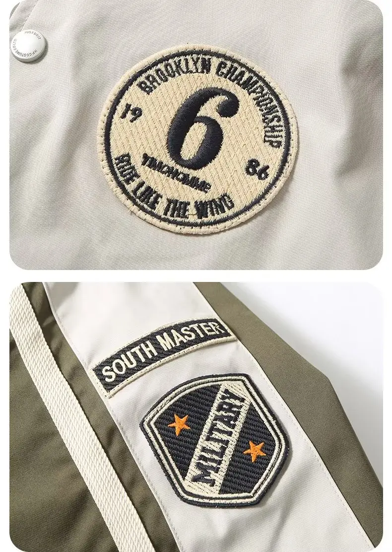 High Quality Men Chenille Embroidery Leather Sleeves Custom Baseball Letterman Varsity Jacket_voghion.com