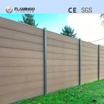 Flamingo  Privacy House Decorative Wood Plastic Composite Modern WPC Garden Fence