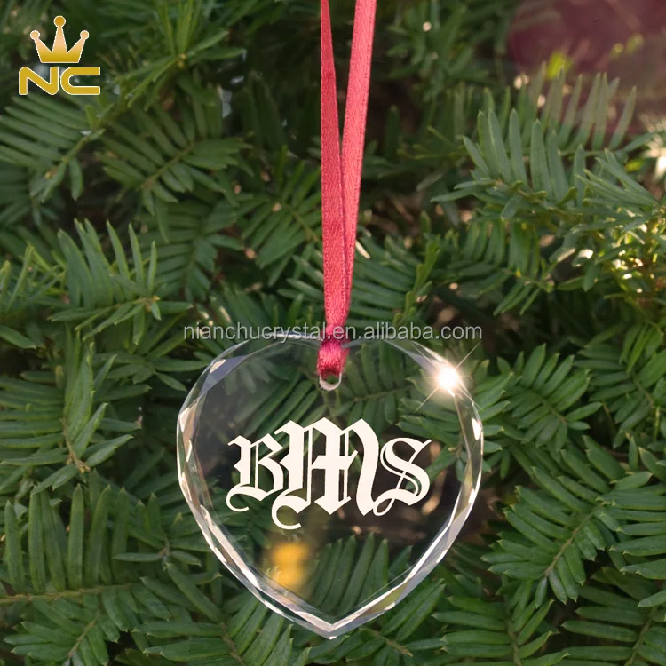 Laced 1st Holy Communion Glass Gift Heart Memorial Crystal Ornaments