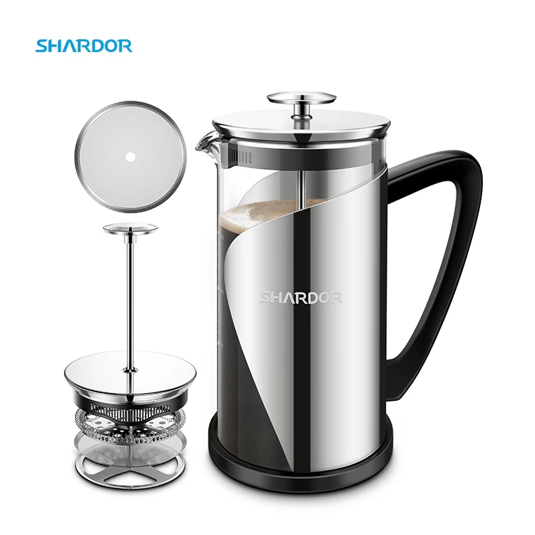 Cafe Du Chateau 34 Oz French Press Coffee Maker - Stainless Steel