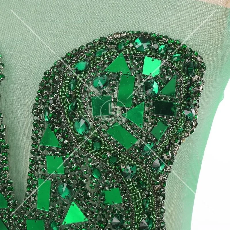 Deluxe Rhinestone Bodice Applique Crystal Applique Crystal Bodice