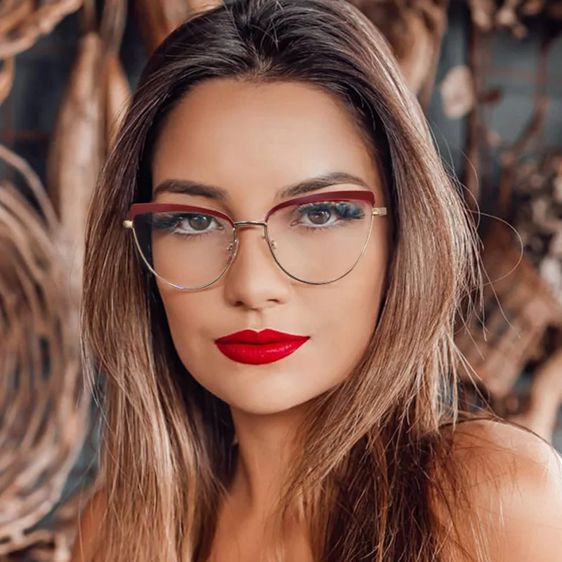 Anti-blue Light Optical Glasses Frames Women Luxury Brand Glasses