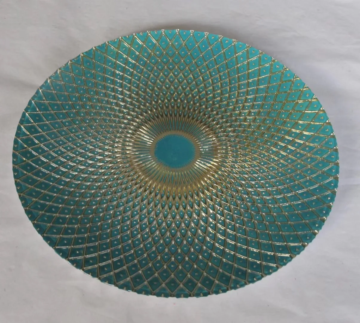 Factory Hot Sale Clear Glass Charger Plate With Black Rim For Wedding Events Buy Charger Plate