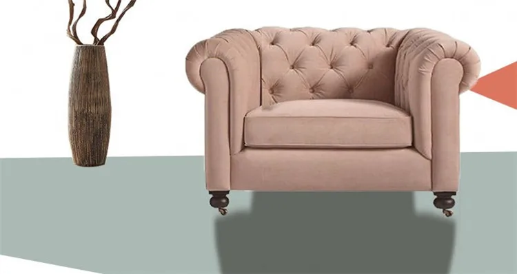 Luxury Pink Chesterfield Sofa Furniture House Couch Living Room