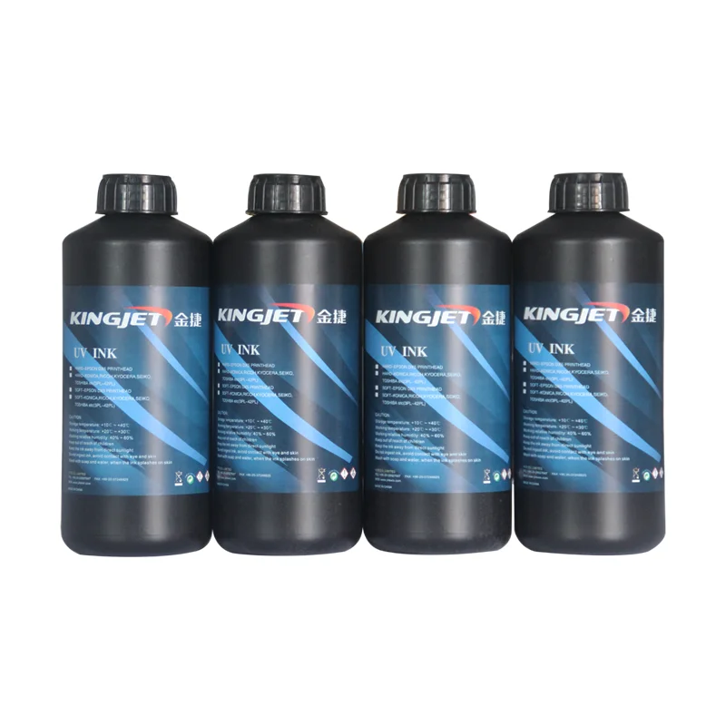 Best Price Original UV Inkjet Printer Ink KINGJET Led Curable Hologram UV Printing Ink for Eps