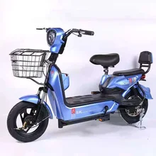 New electric scooter 2 seats 48V 350W electric city bike moped scooter City bike battery-free cross-border wholesale