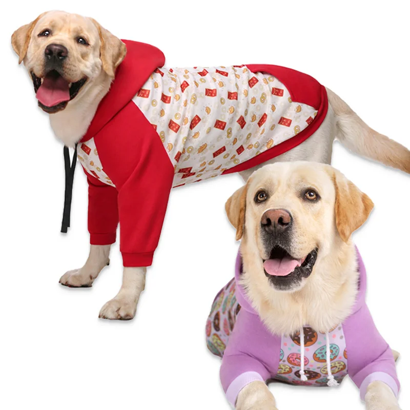 red moletom com capuz for dog