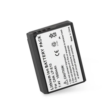 LP-E10 7.4V 1500mAh for Ca Non E O S Rebel T3 T5 T6 T7 Kiss X70 X50 1100D Camera Battery