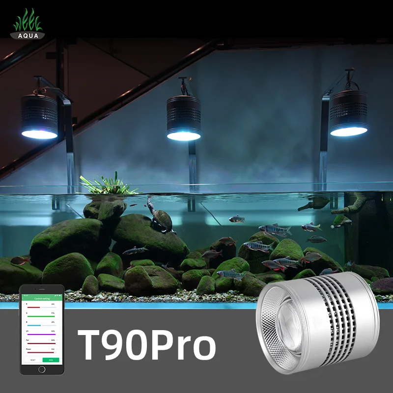 水生植物用WEEK AQUA 90w COB RGBフルスペクトルLED水族館ライト